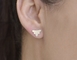 Einfache Luxus-Silber-Bienen-Ohrringe